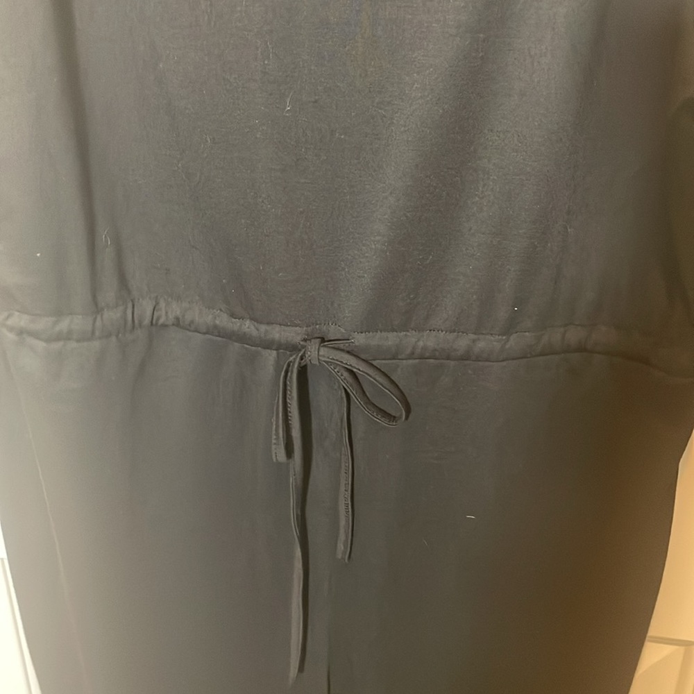 Black Straight Leg Jumpsuit with 3/4 sleeve - Picture 4 of 9